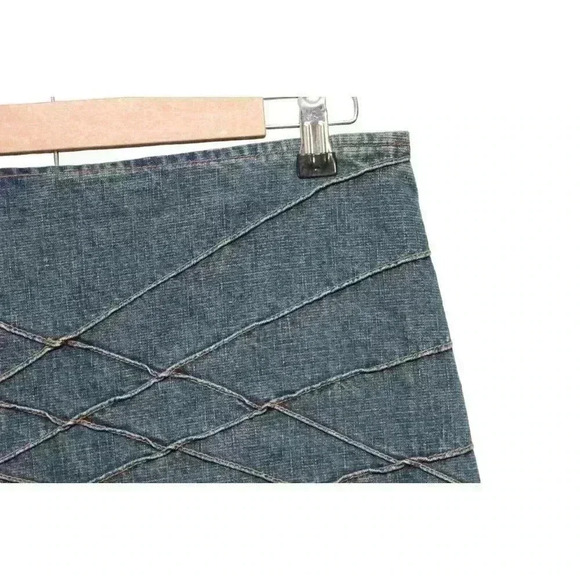 Vintage Y2K No Boundaries Denim Maxi Skirt Size 11 A-Line Boho Hippie - Picture 6 of 11